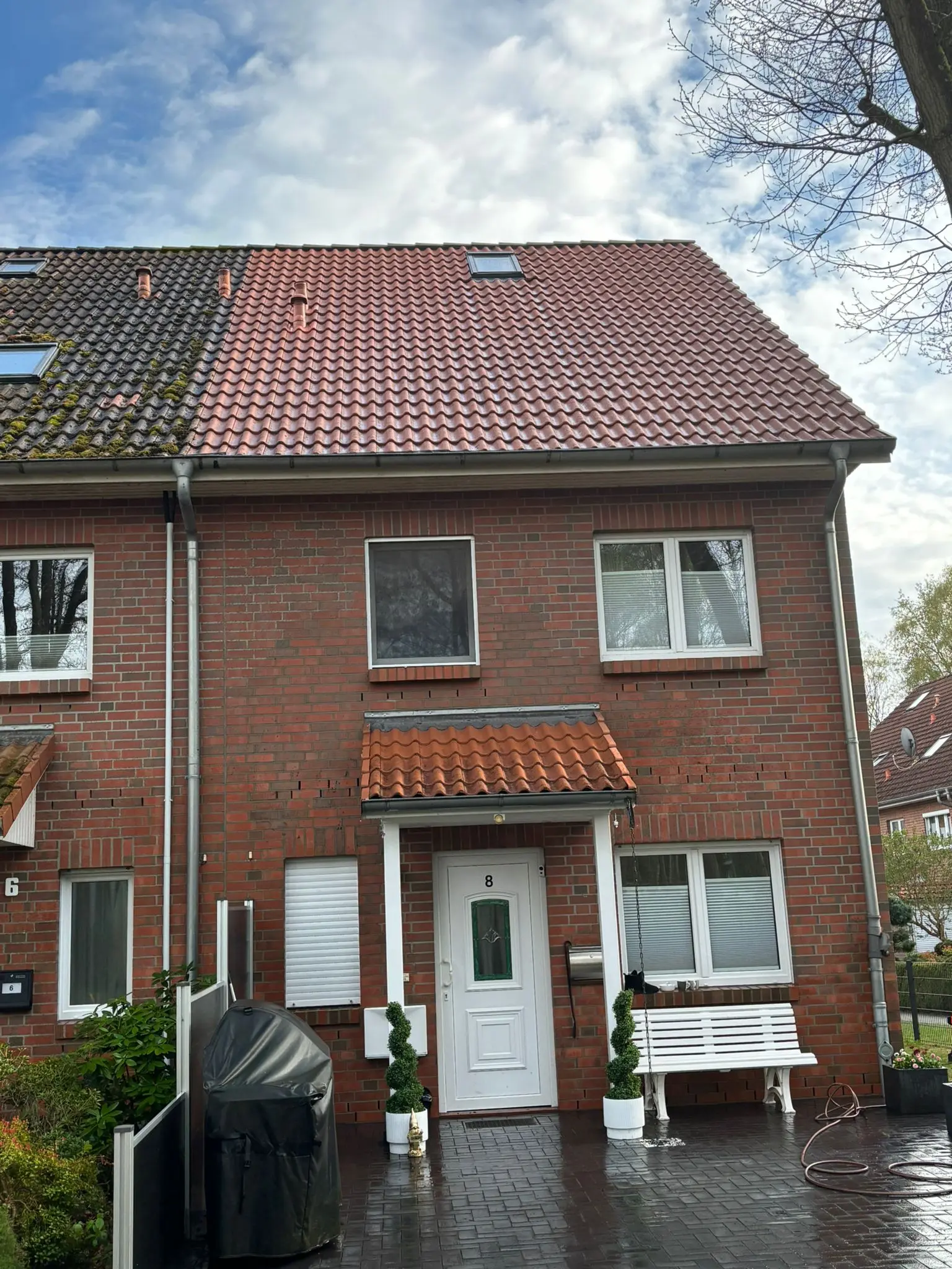 Dach nach der Reinigung